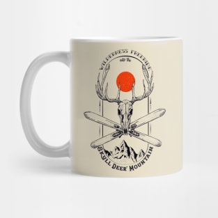 Skull deer mountain Mug